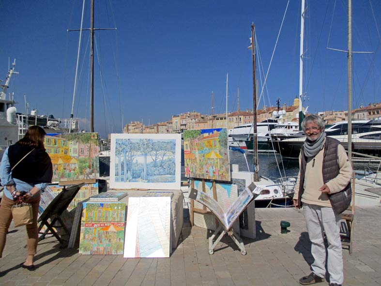 Michel im Hafen von Saint.Tropez